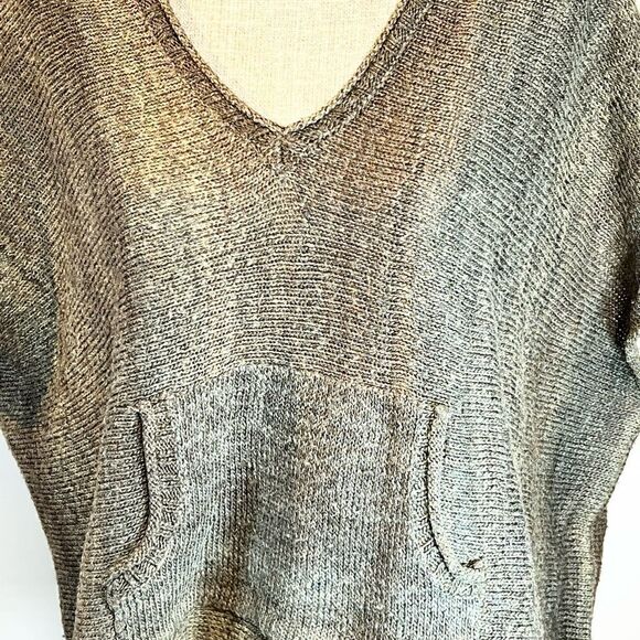 Michael Stars Anthropologie Oversized Boho V Neck Vest sweater Sz 1/ Small - Picture 2 of 7